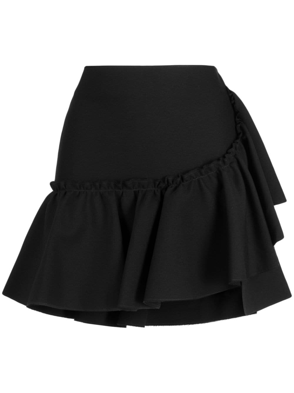 ruffle-detailing high-waist skirt - 1