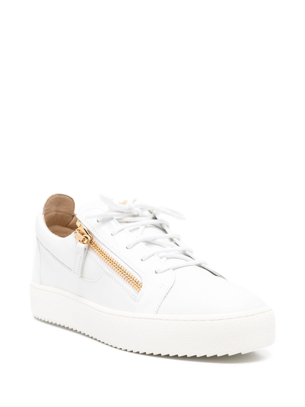 Frankie zip-fastening lace-up sneakers - 2