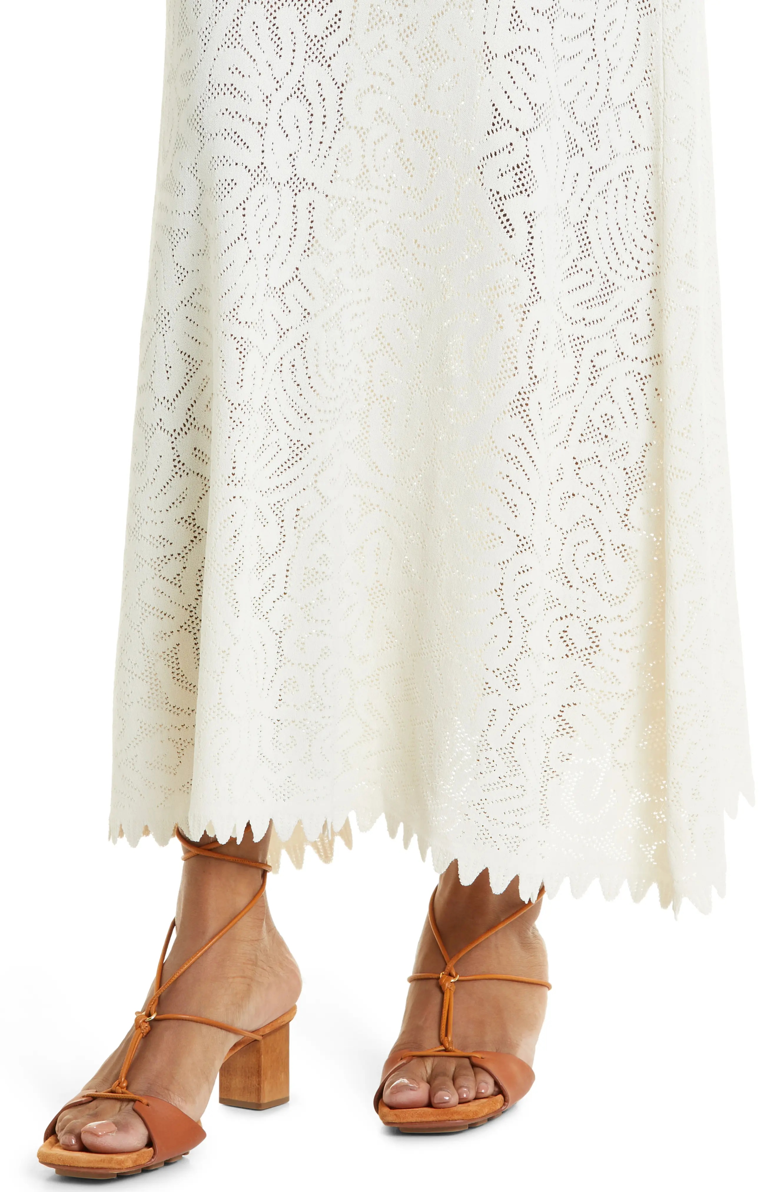 Ros Pointelle Jacquard Maxi Skirt - 5