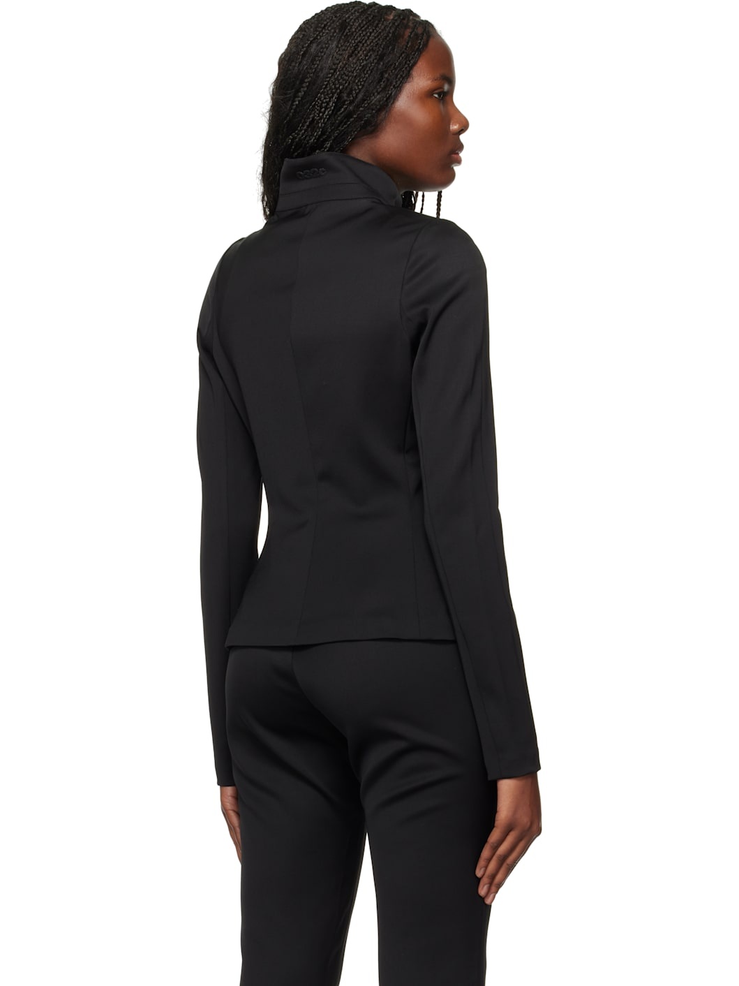 Black "Gattaca" Tight Suit Jacket - 3
