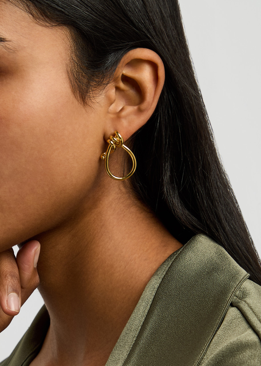 Completedworks Thread II Asymmetric 18kt Gold Vermeil Earrings - 3