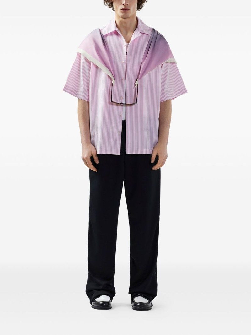 GCDS Wirdo Flames-print shirt outlook