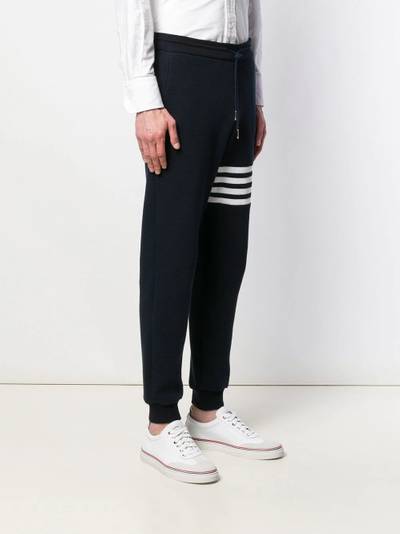 Thom Browne 4-Bar waffle stitch track pants outlook