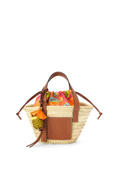 Loewe Small Basket bag in palm leaf and calfskin outlook