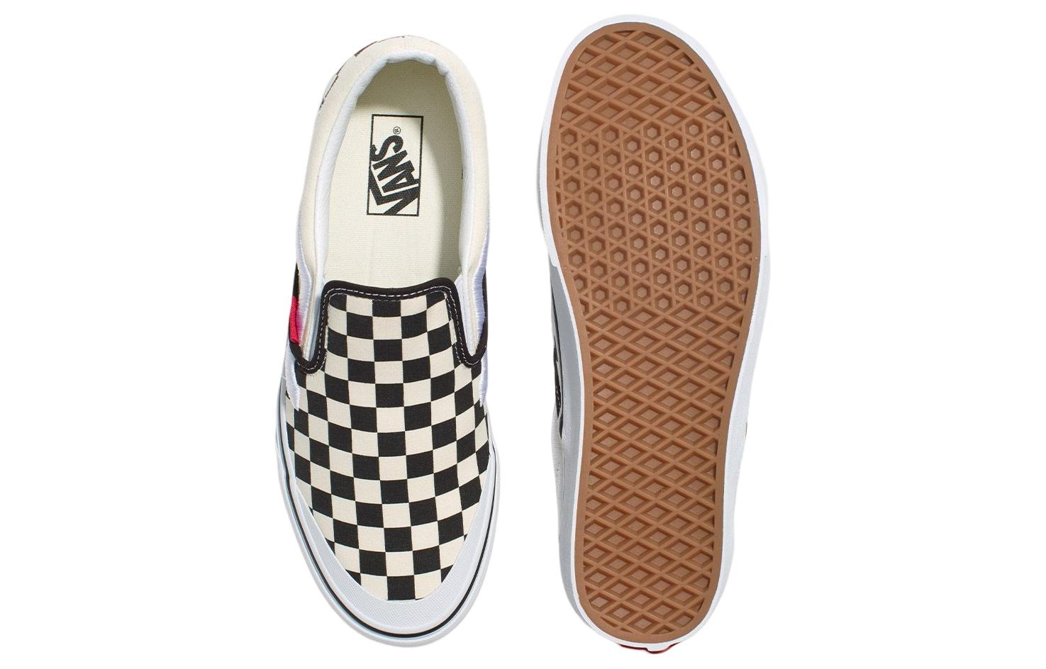 Vans Classic Slip-On 138 Sidestripe 'Black Checkerboard' VN000BW3BKC - 4