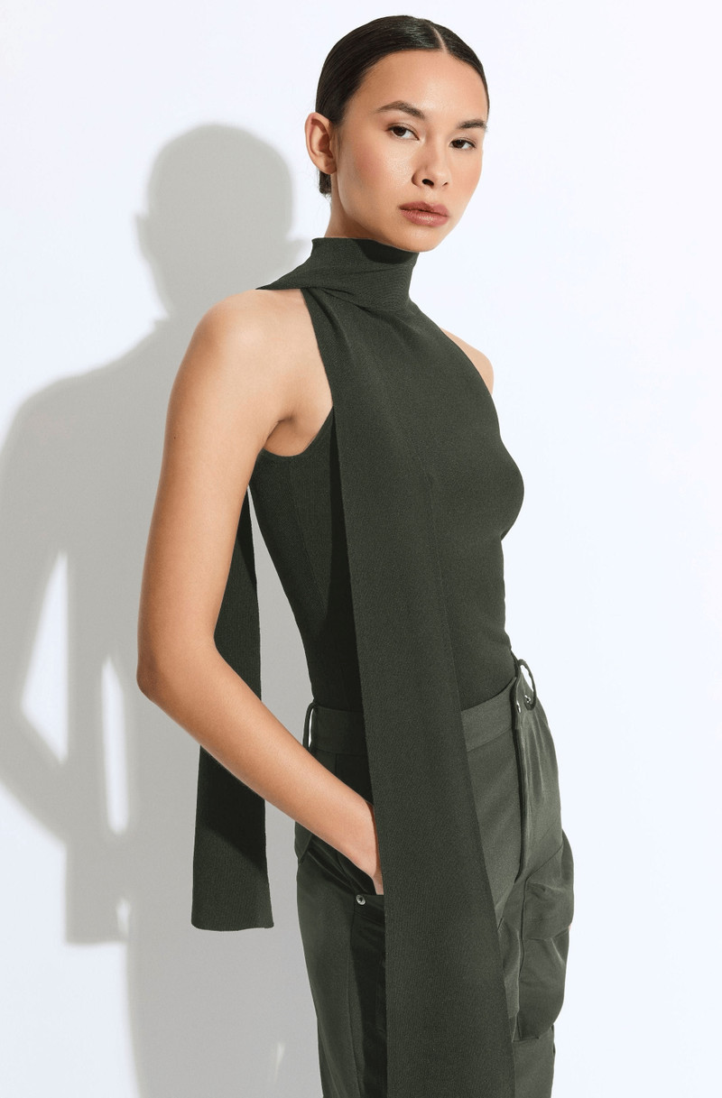 LAPOINTE Matte Viscose Halterneck Top outlook