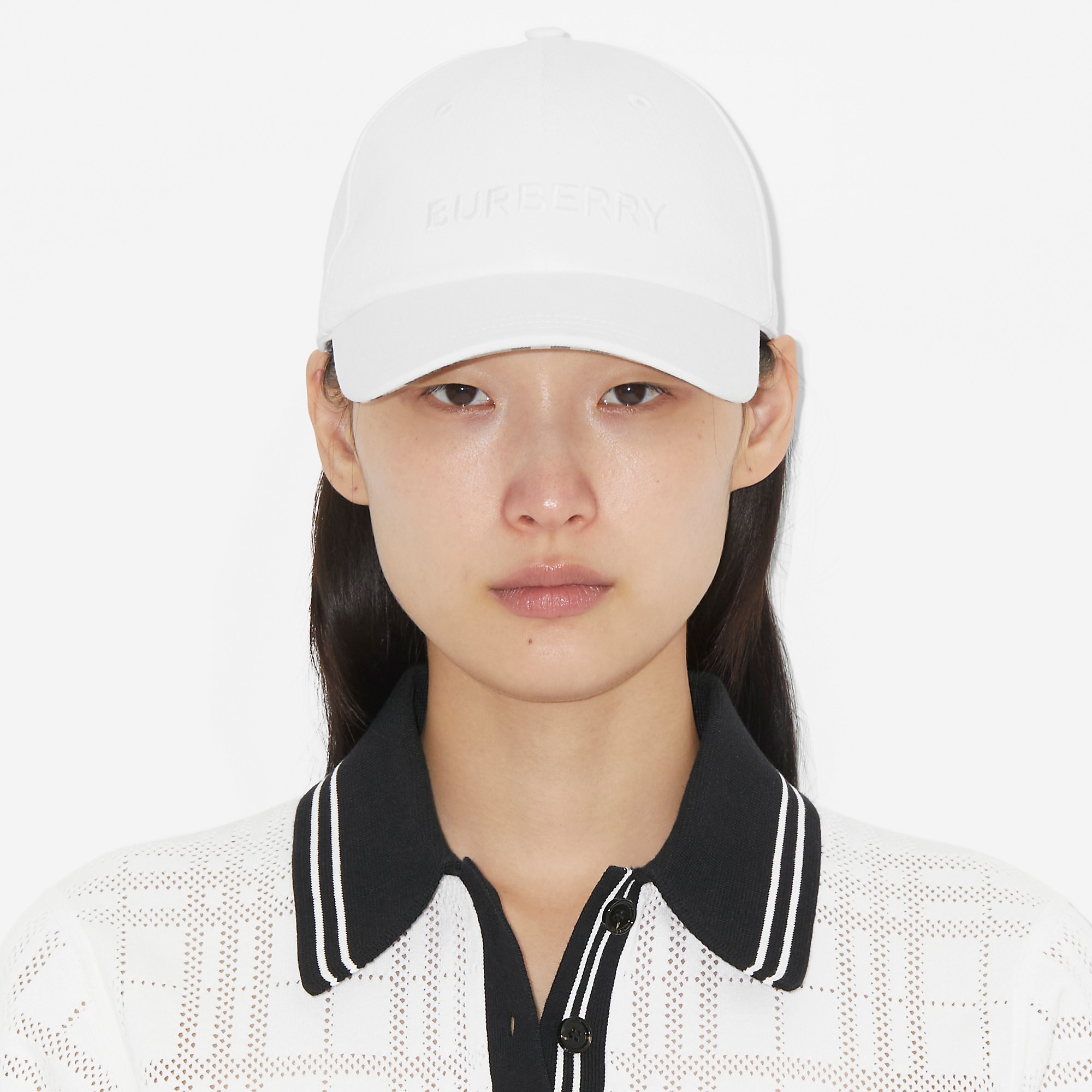 Embroidered Logo Denim Baseball Cap - 2