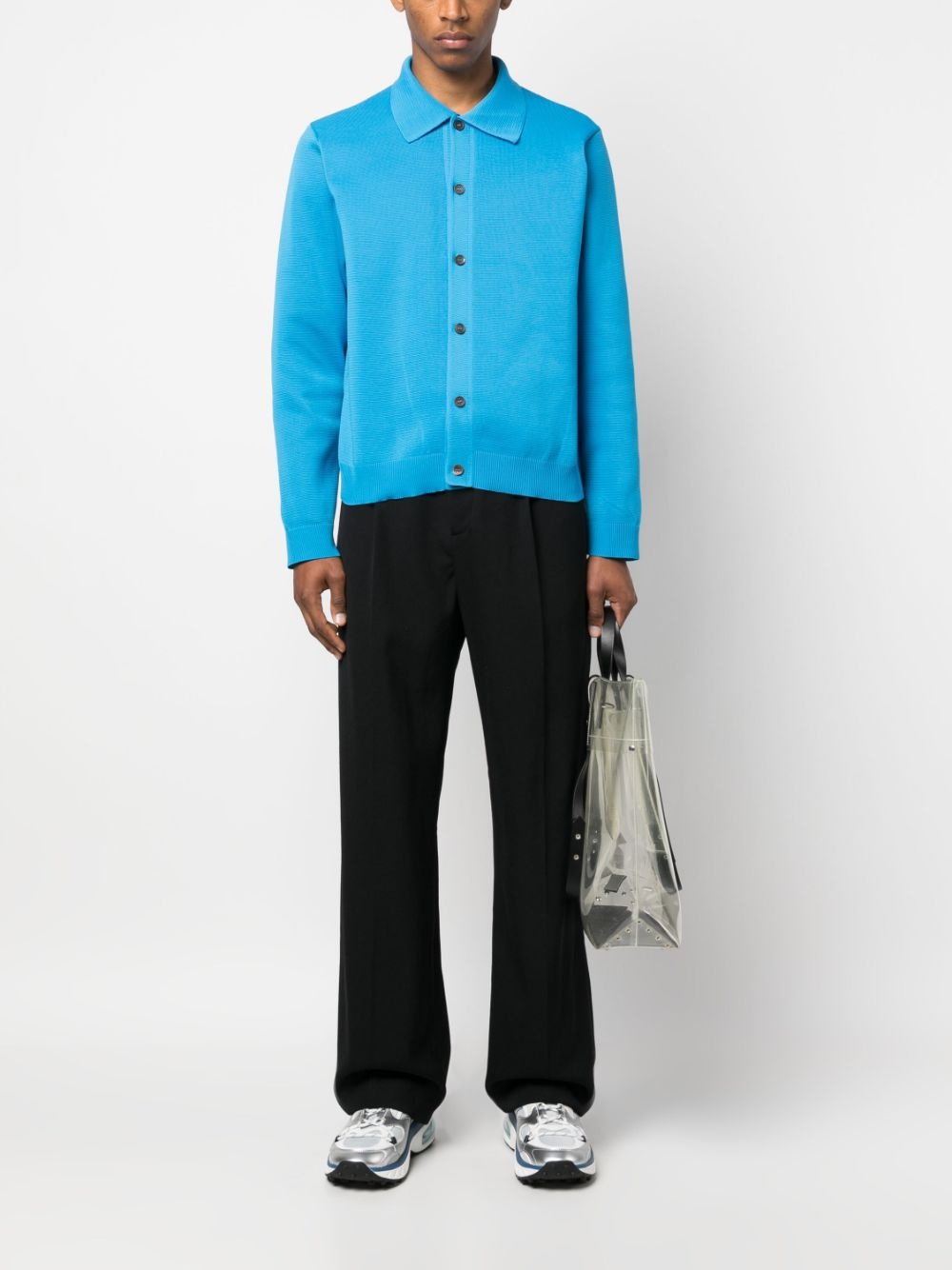 straight-leg pleated wool trousers - 2