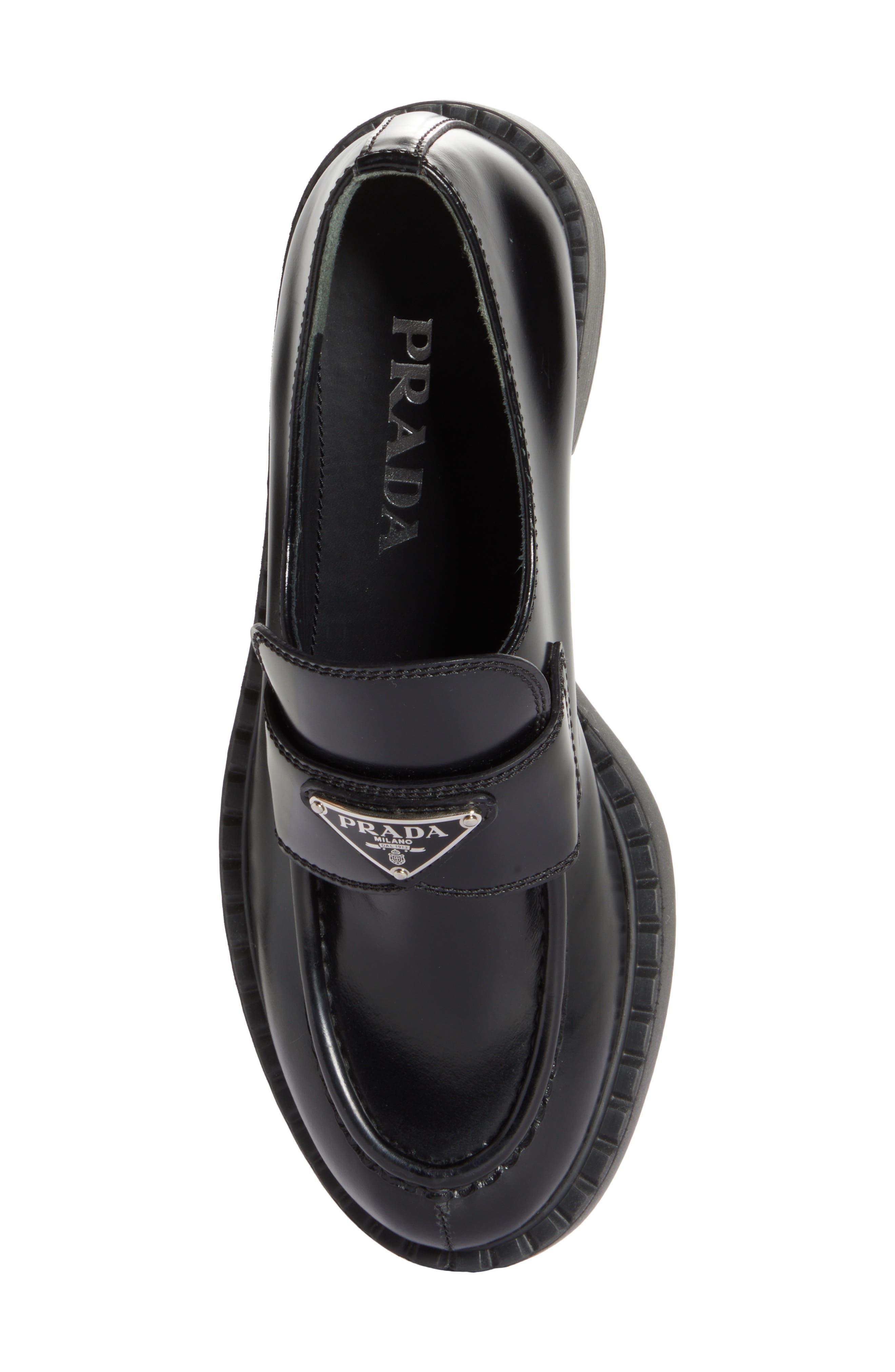 Triangle Logo Patent Leather Loafer - 5