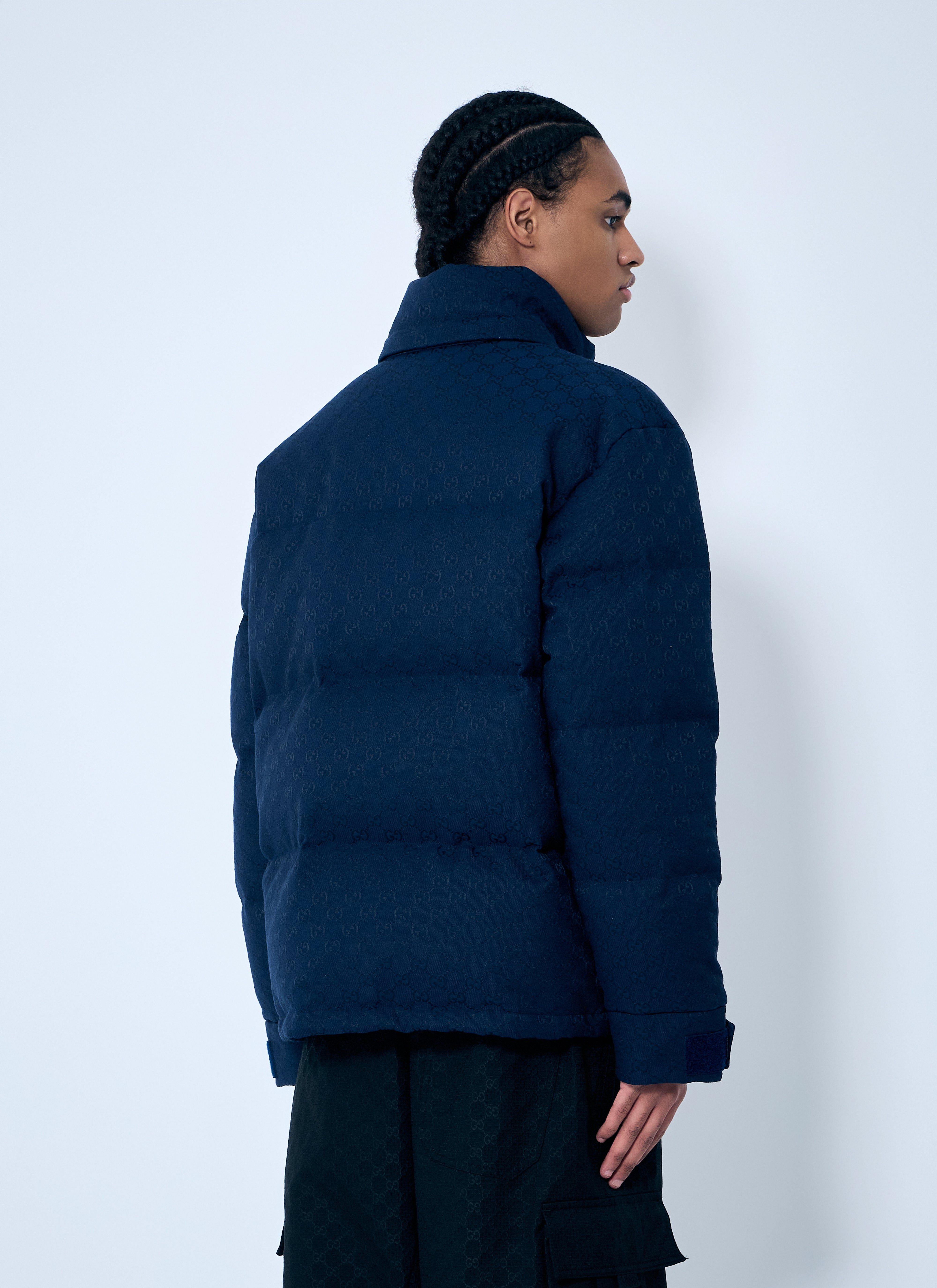 Gucci Men Gg Canvas Down Jacket - 4