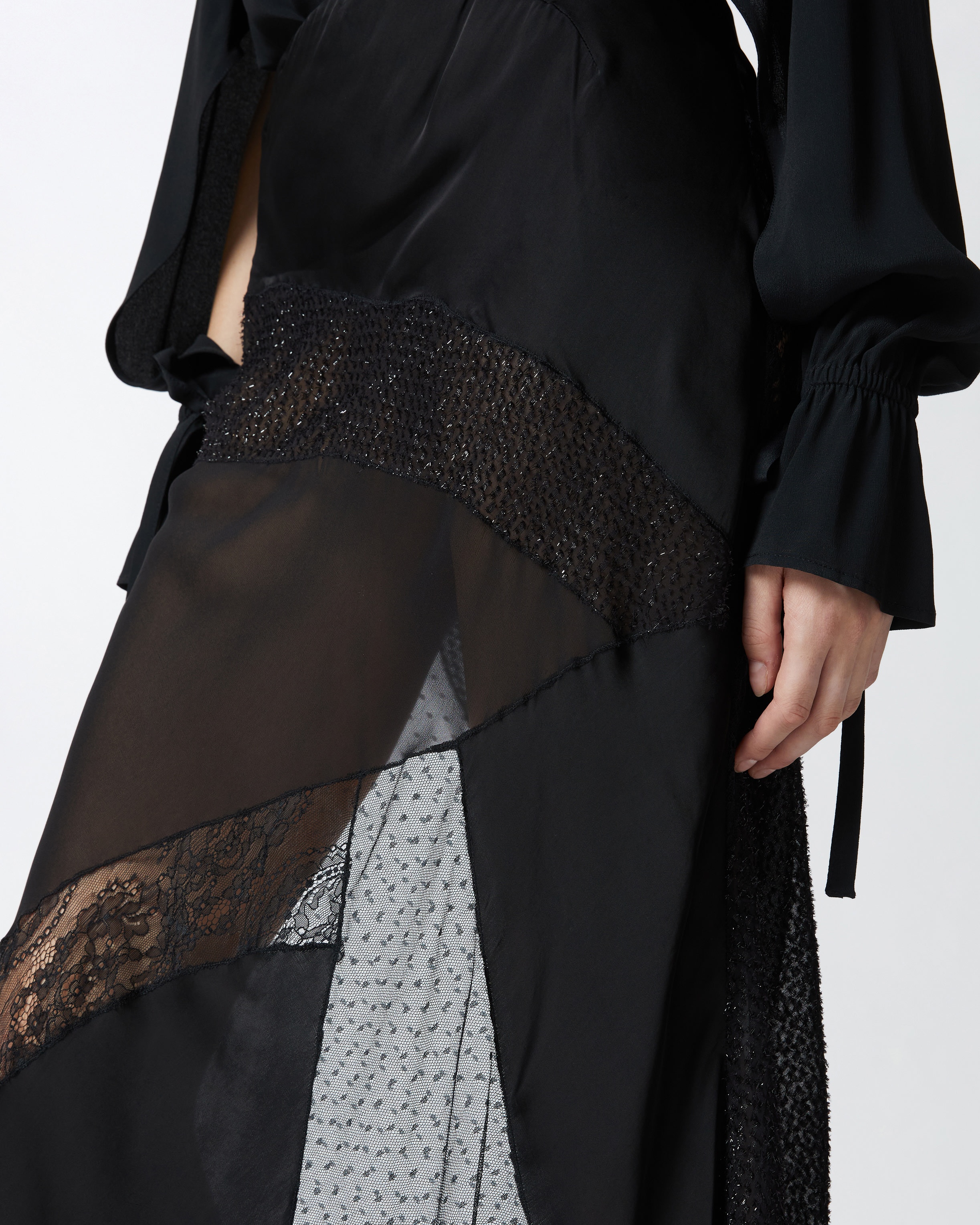 ELEGANT PATCHWORK SKIRT - 5