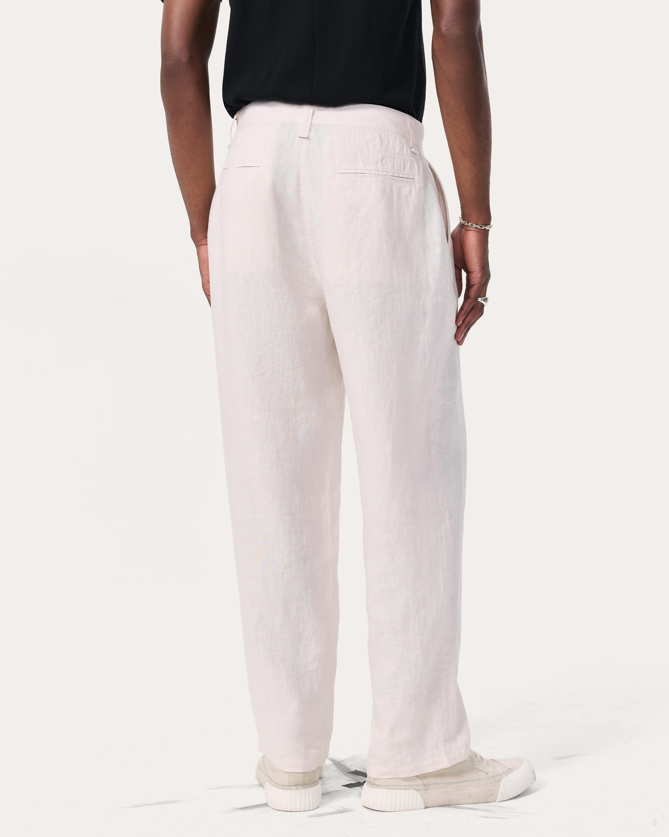 Baggy Linen Trousers - 6