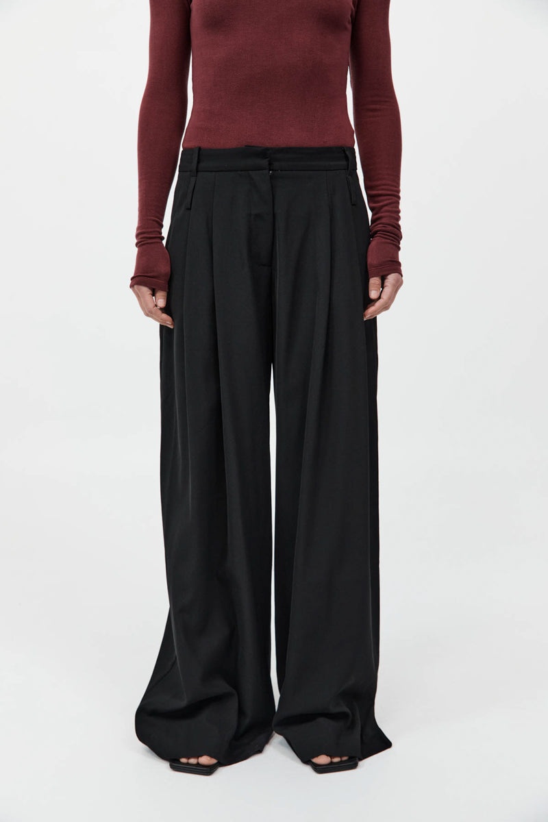 Double Loop Pants - Black - 3