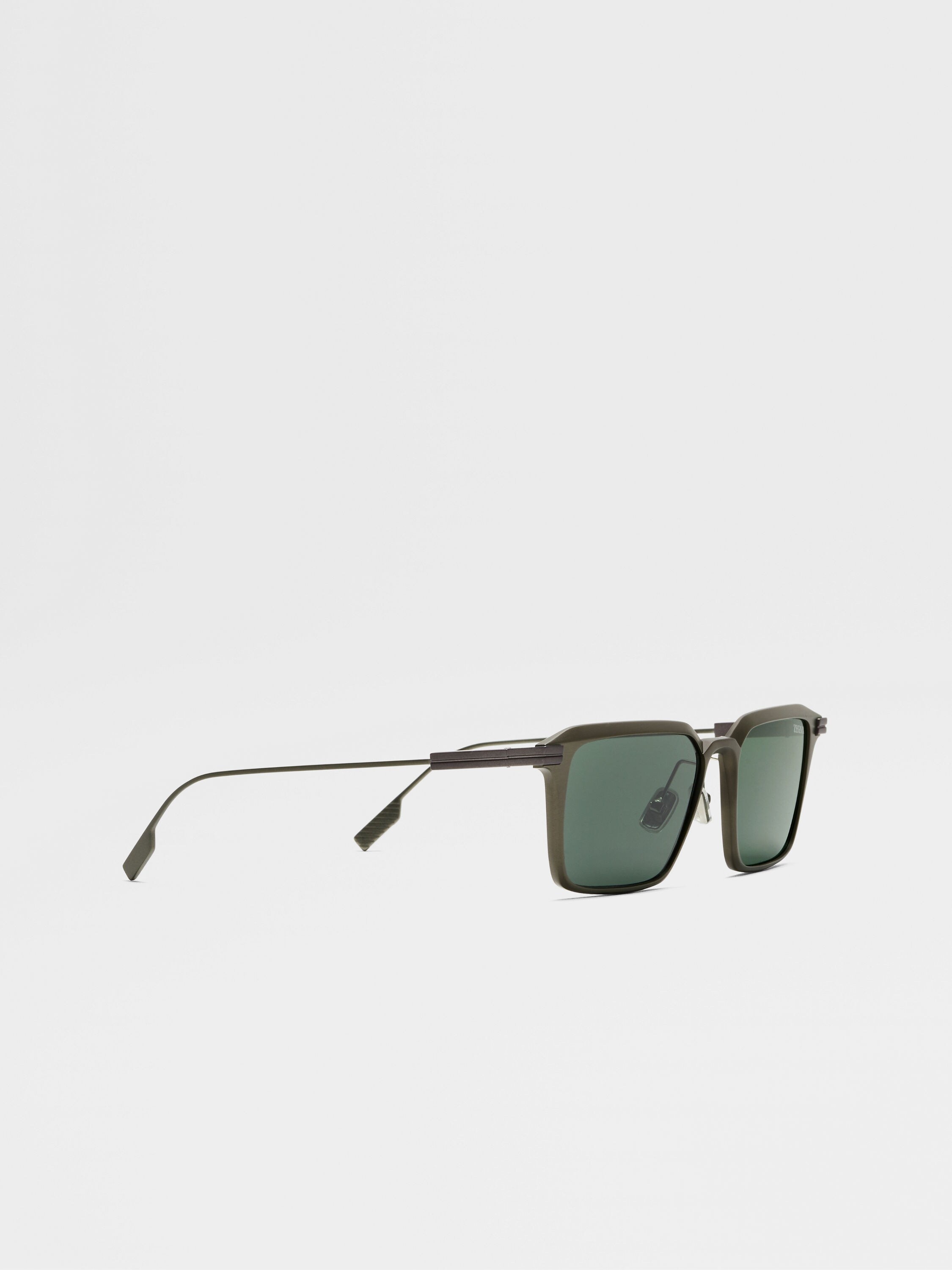 DARK GREY ALUMINUM AND METAL SUNGLASSES - 3