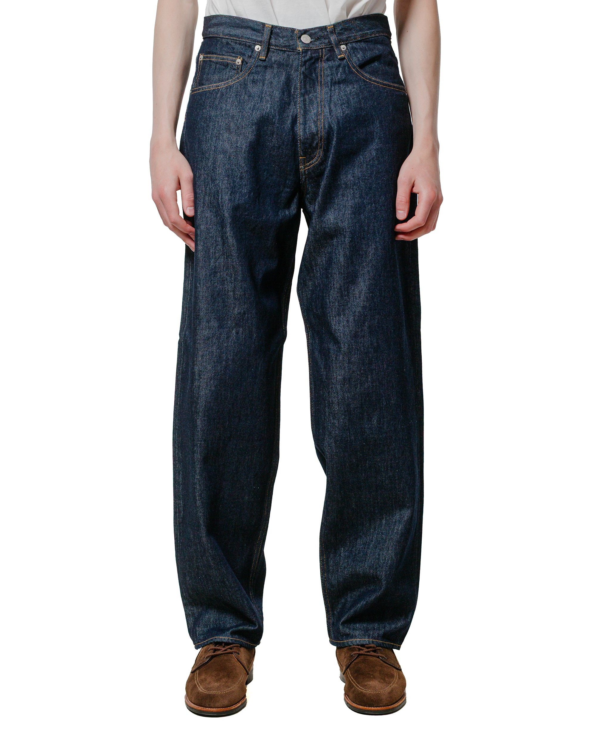 Hard Twist Denim Wide Pants Indigo - 2