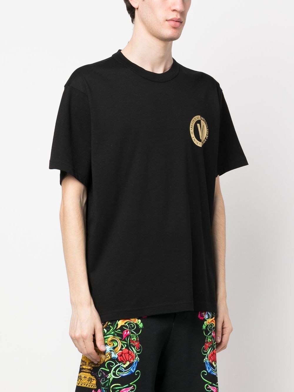 logo-print cotton T-shirt - 3