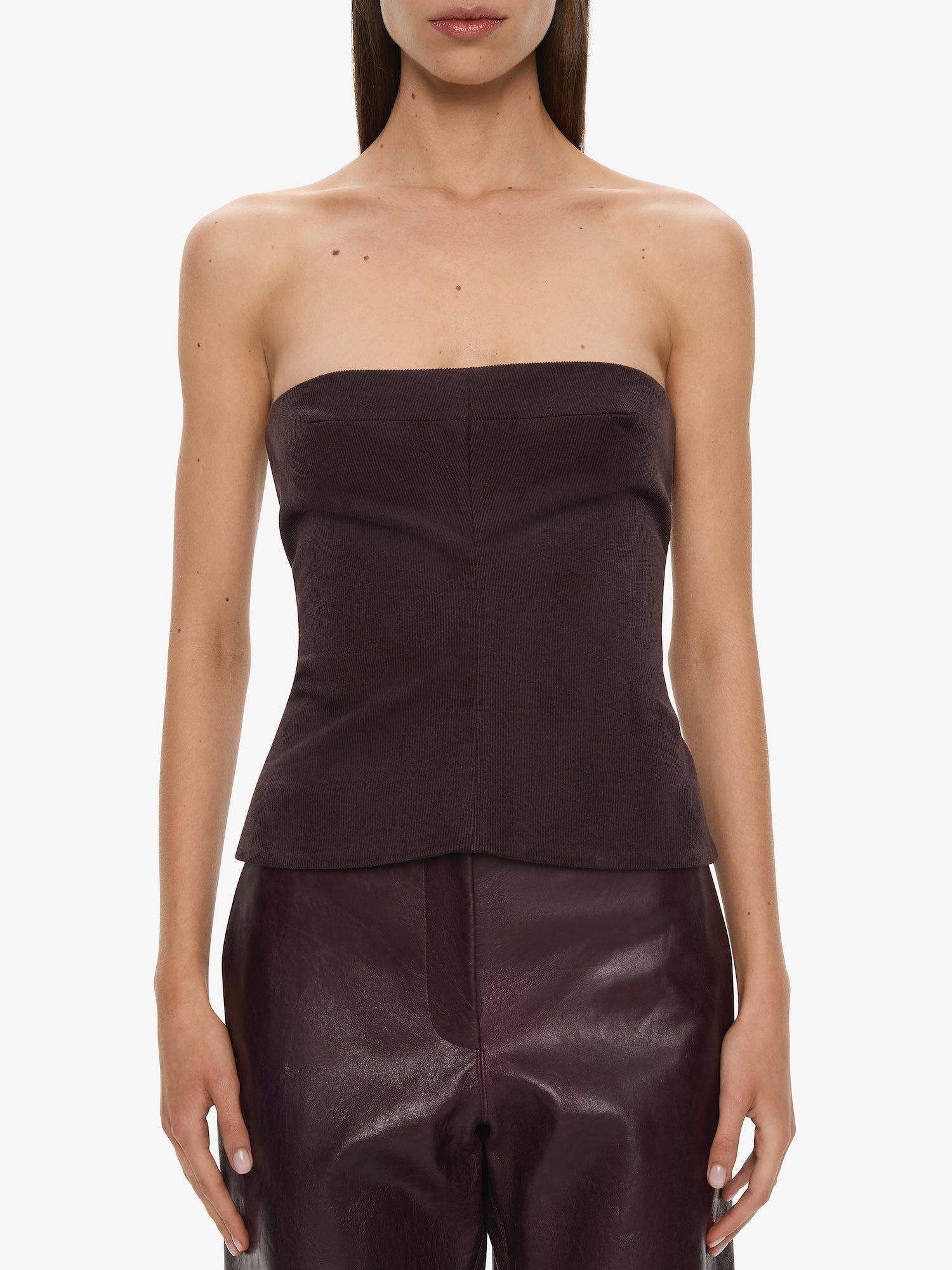 Corduroy Scultpured Bustier - 4