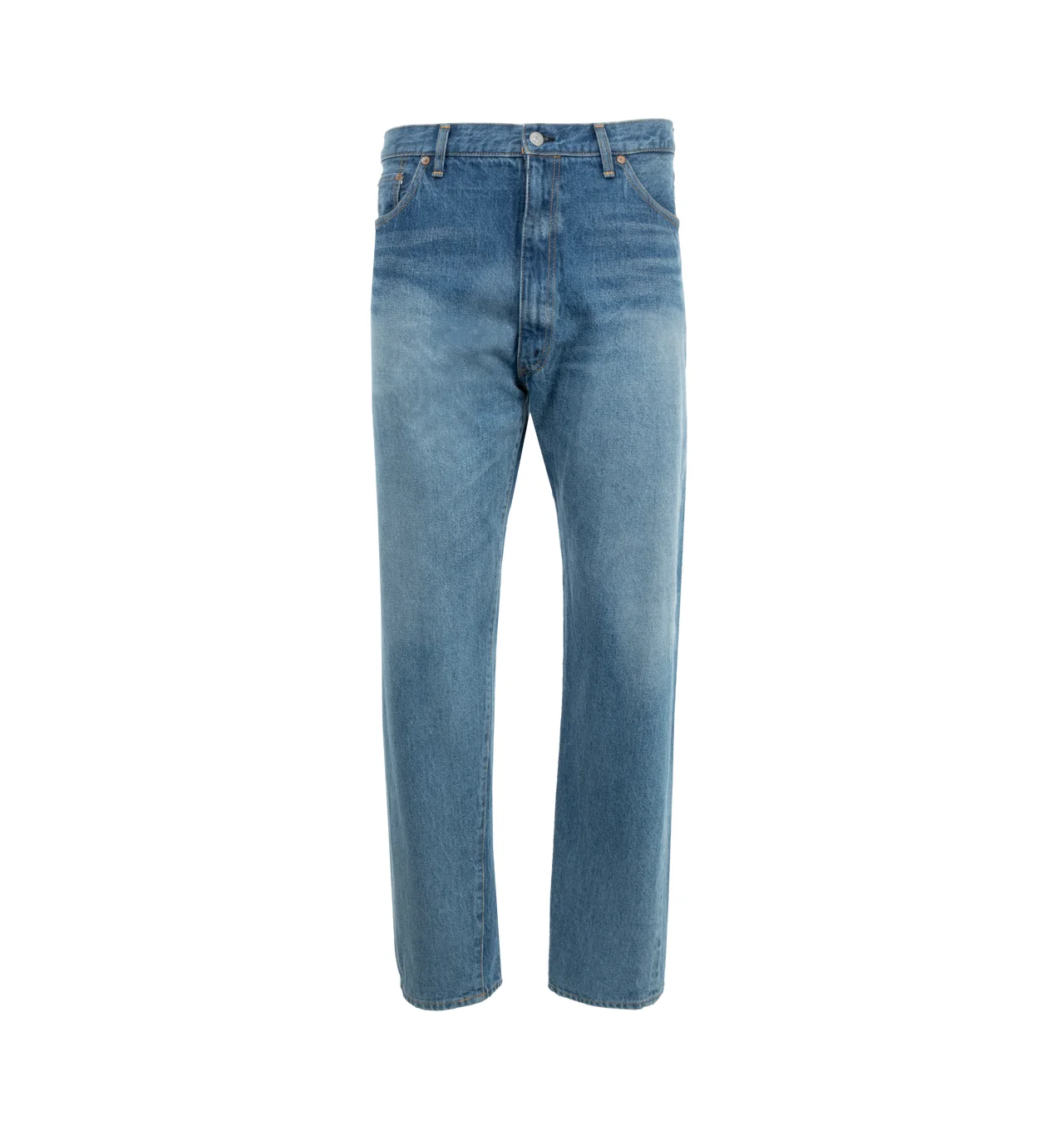 Zipper Closure Jeans - 1