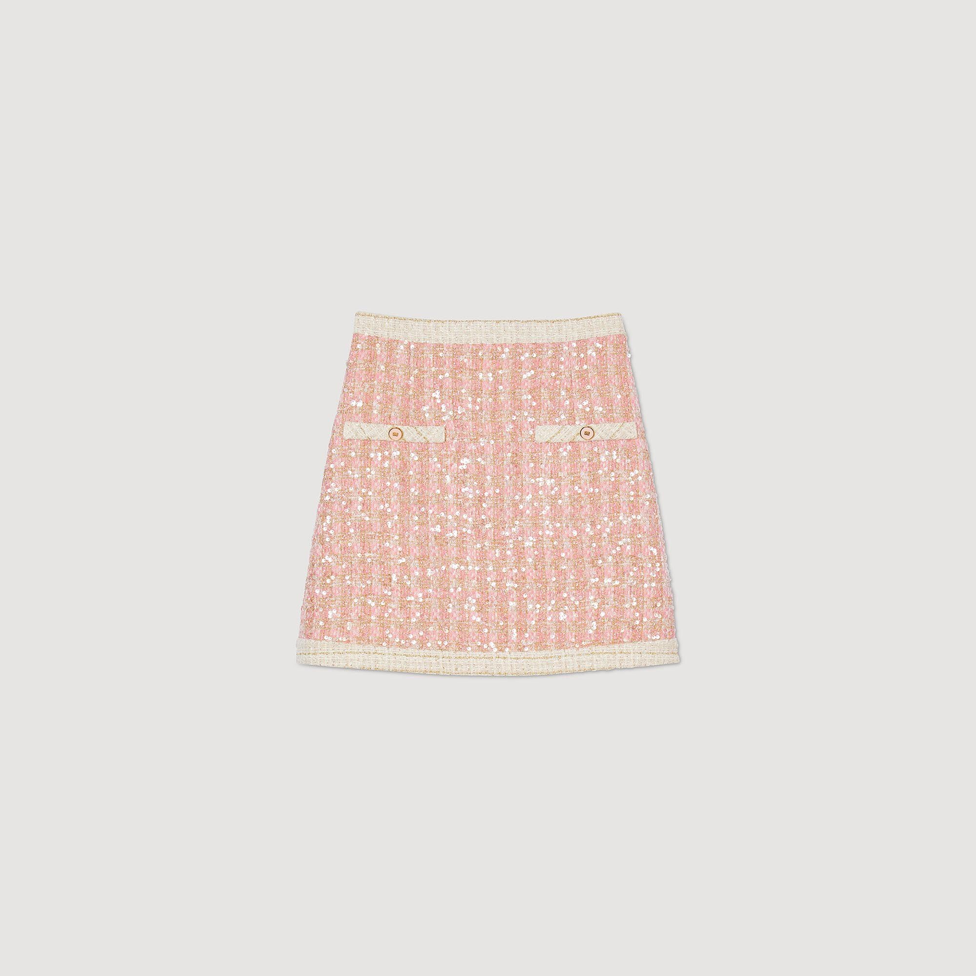 SHORT TWEED SKIRT - 1