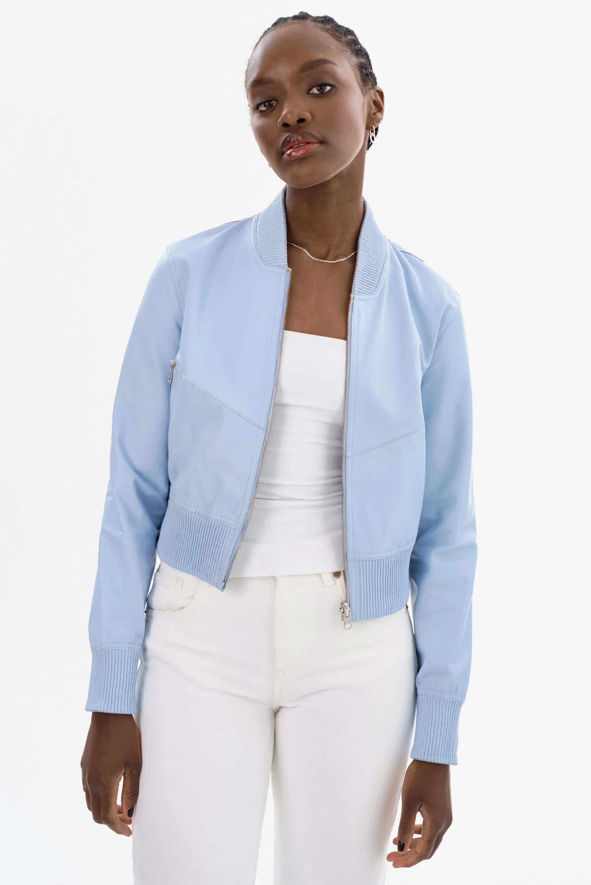 KORDELLA | Reversible Leather Bomber Jacket - 1