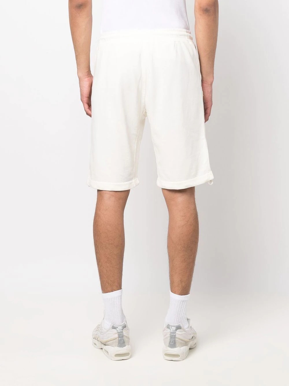 drawstring track shorts - 4