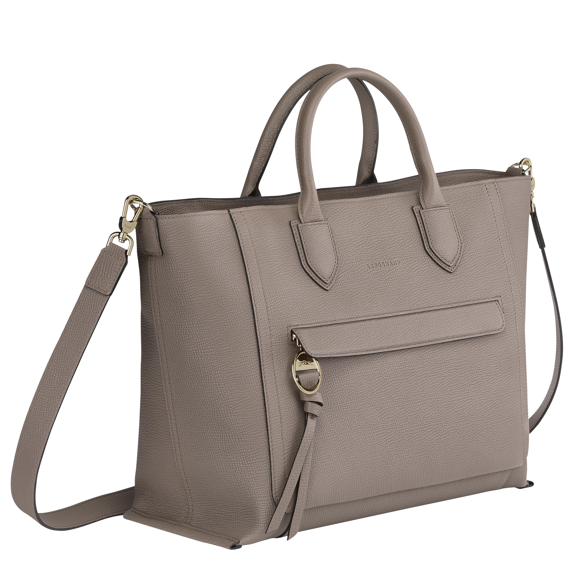 Mailbox Briefcase Taupe - Leather - 2