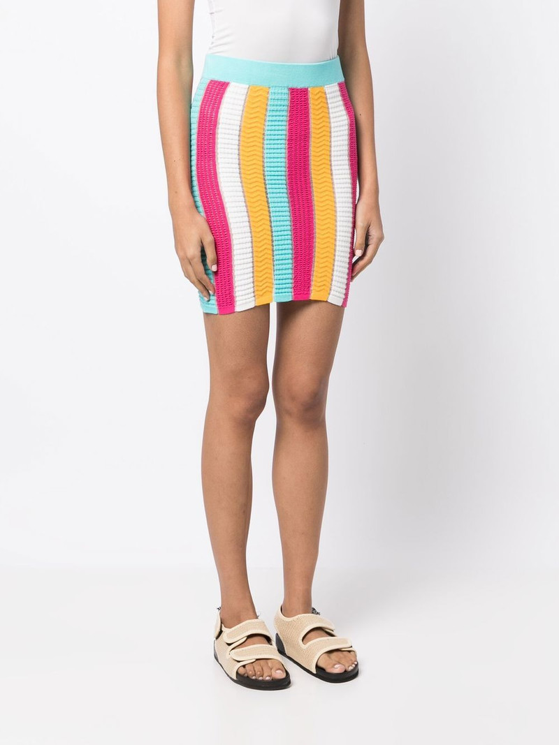 colour-block knitted skirt 3