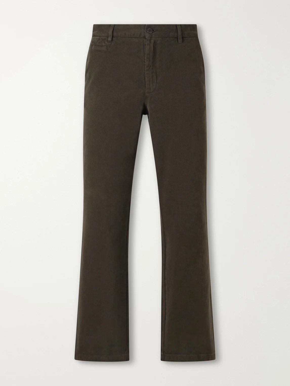 Labura Straight-Leg Cotton-Gabardine Trousers - 1