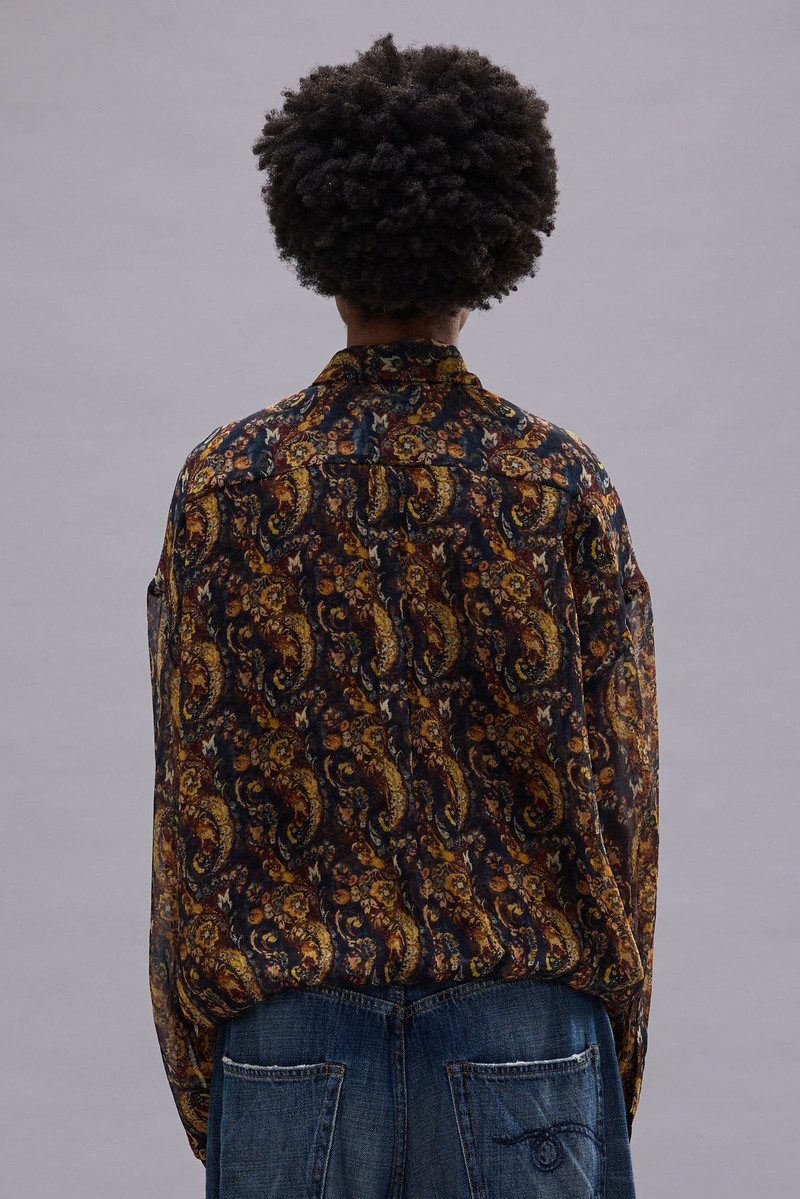 BUBBLE SHIRT WITH GATHERED YOKE 5
