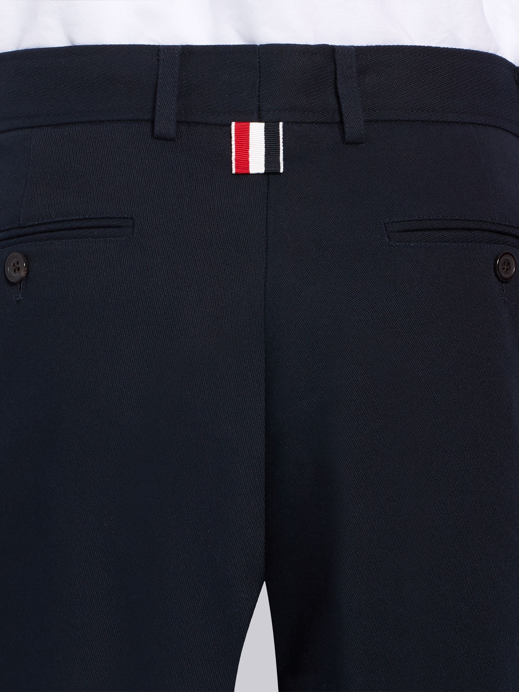 Navy Cotton Cavalry Twil FC Barcelona Seamed Stripe Chino Shorts - 6