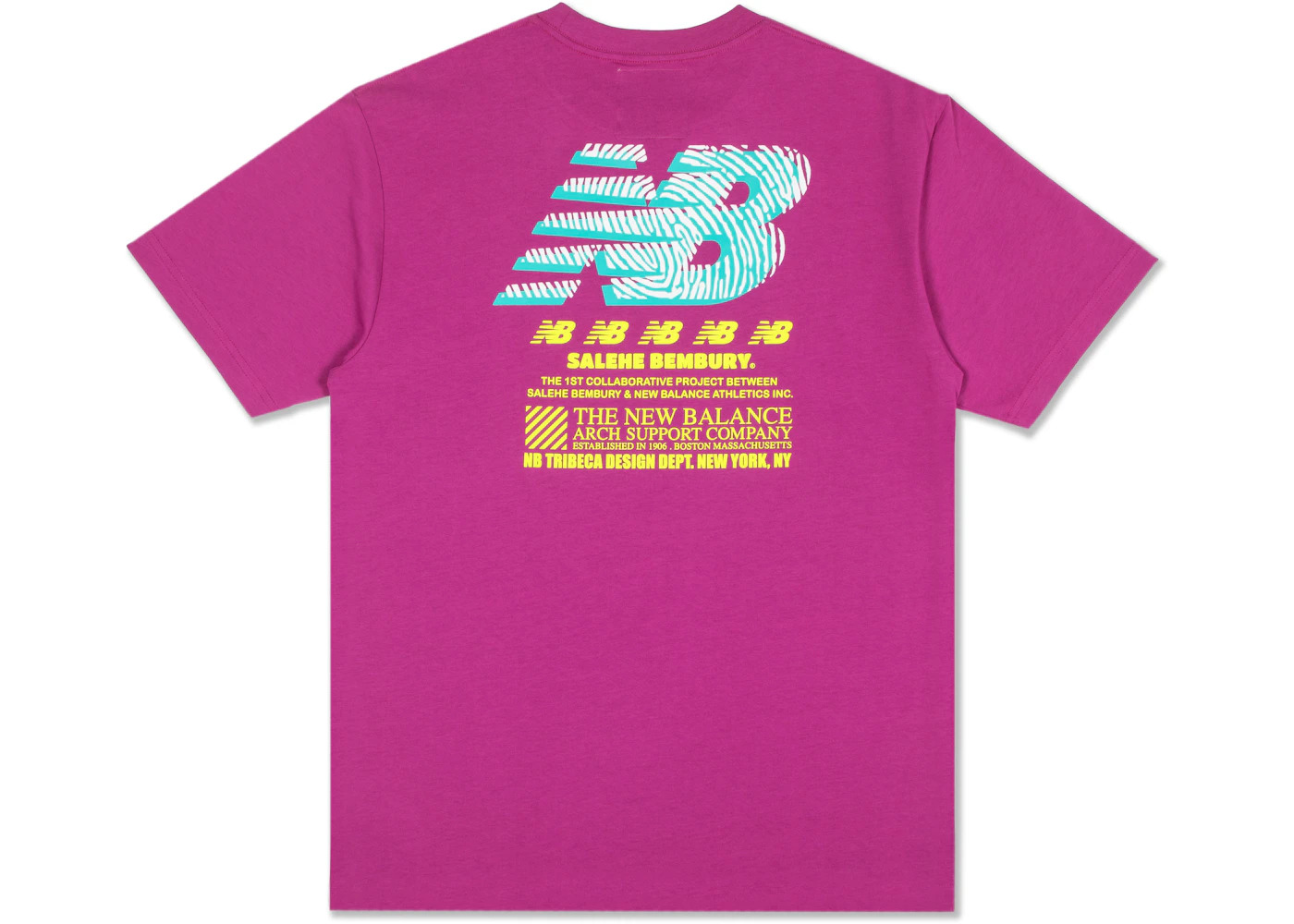New Balance x Salehe Yurt Logo T-shirt Plum - 2