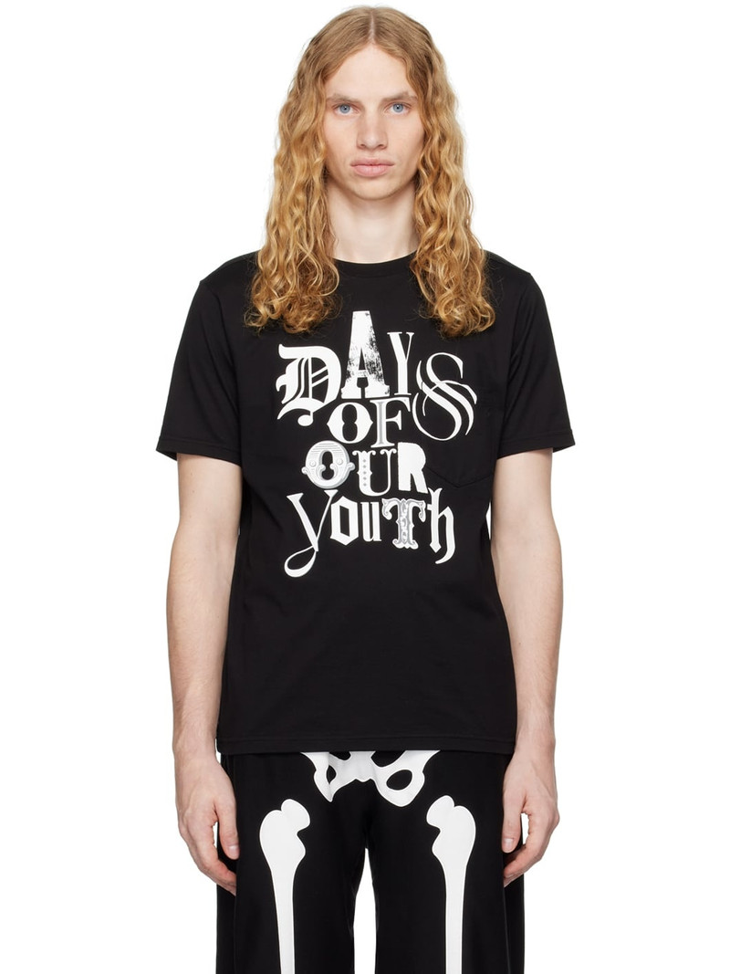 Black 'Days Of Our Youth' T-shirt 1