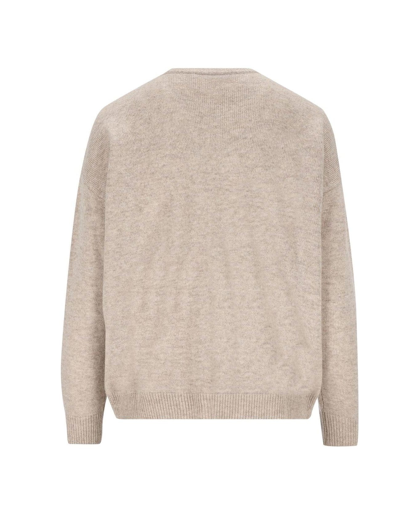 Logo Embellished Crewneck Jumper - 2