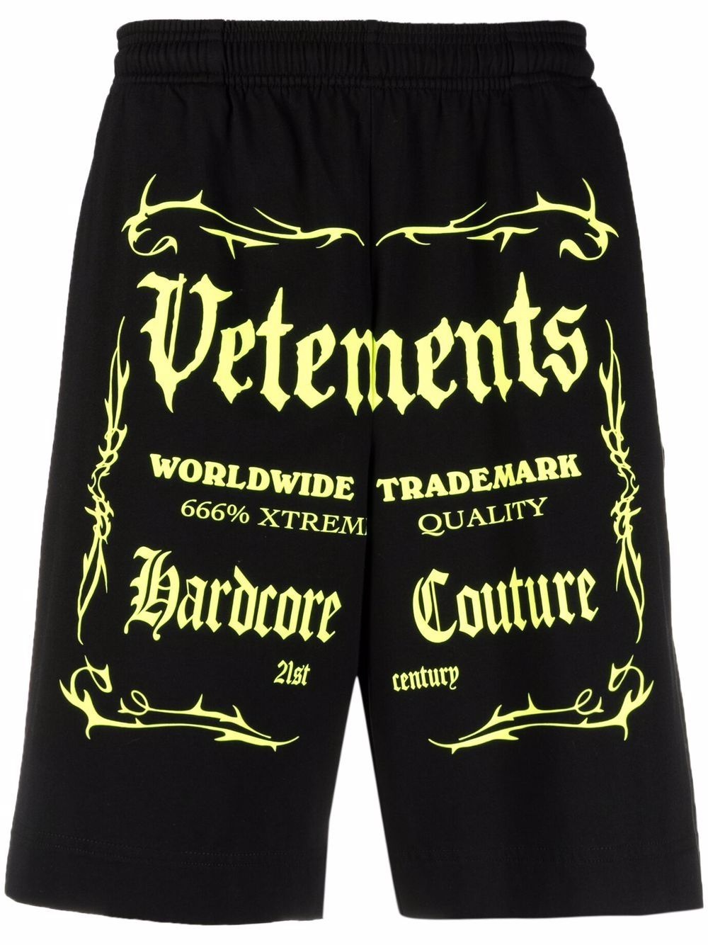 logo graphic-print track shorts - 1