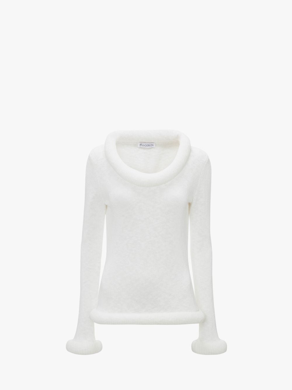 bumper-trim cotton jumper - 1
