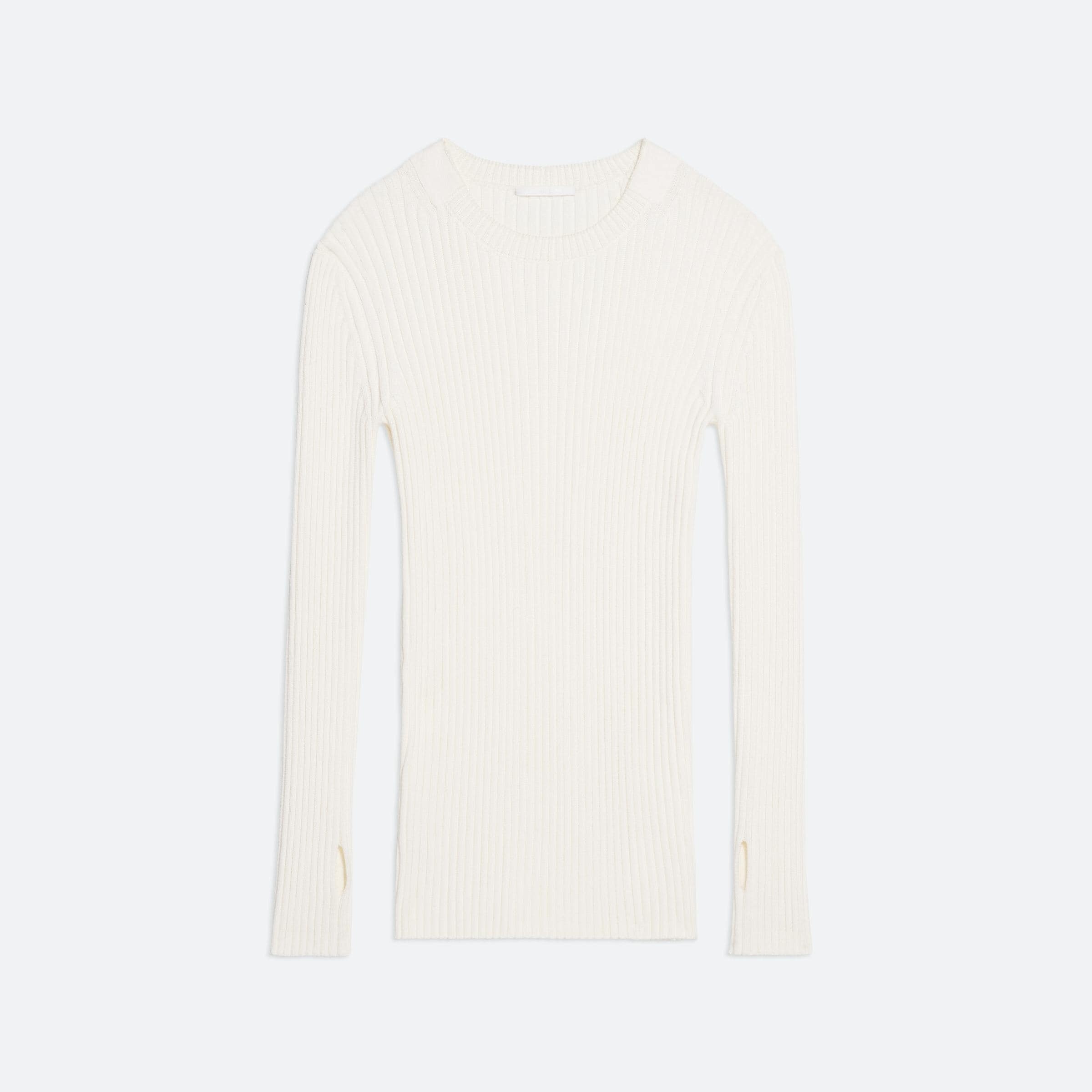 RIBBED LONG-SLEEVE TOP - 1