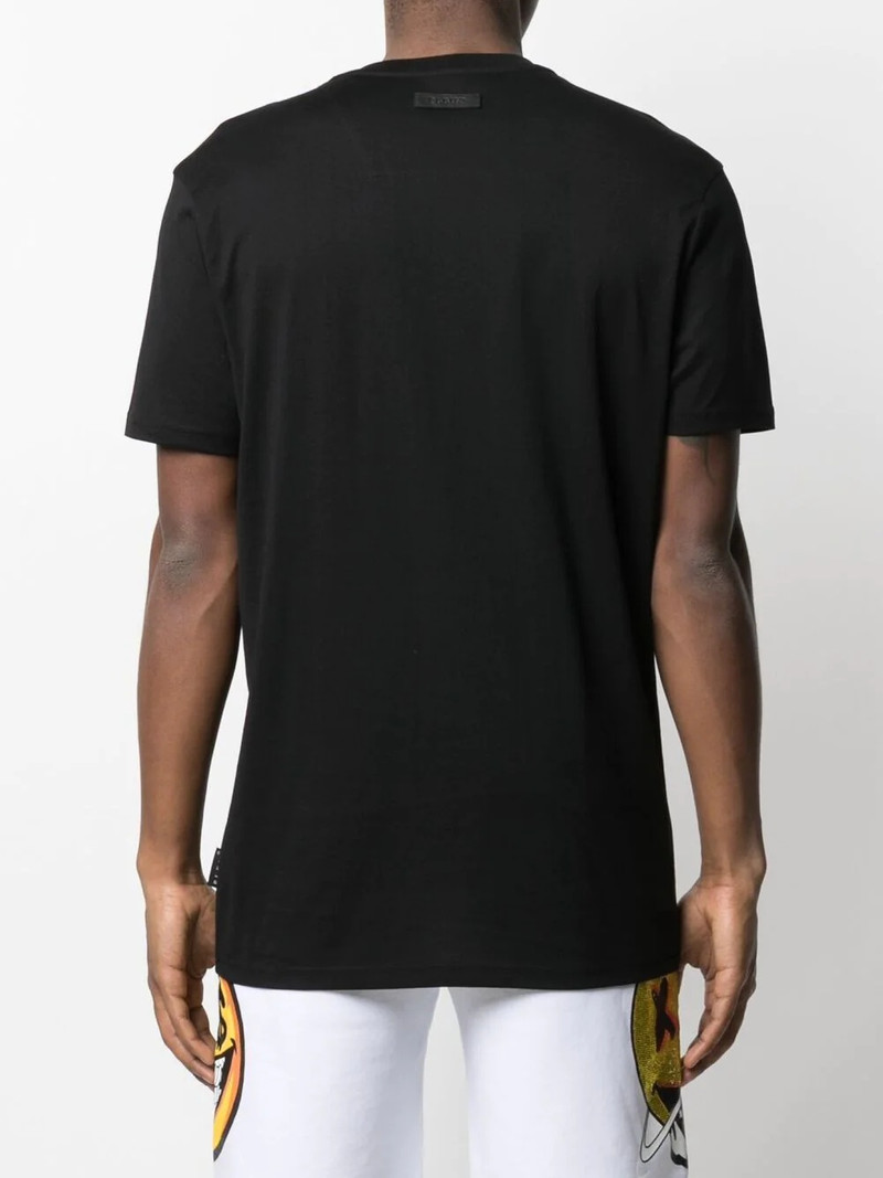 logo-patch V-neck T-shirt 4