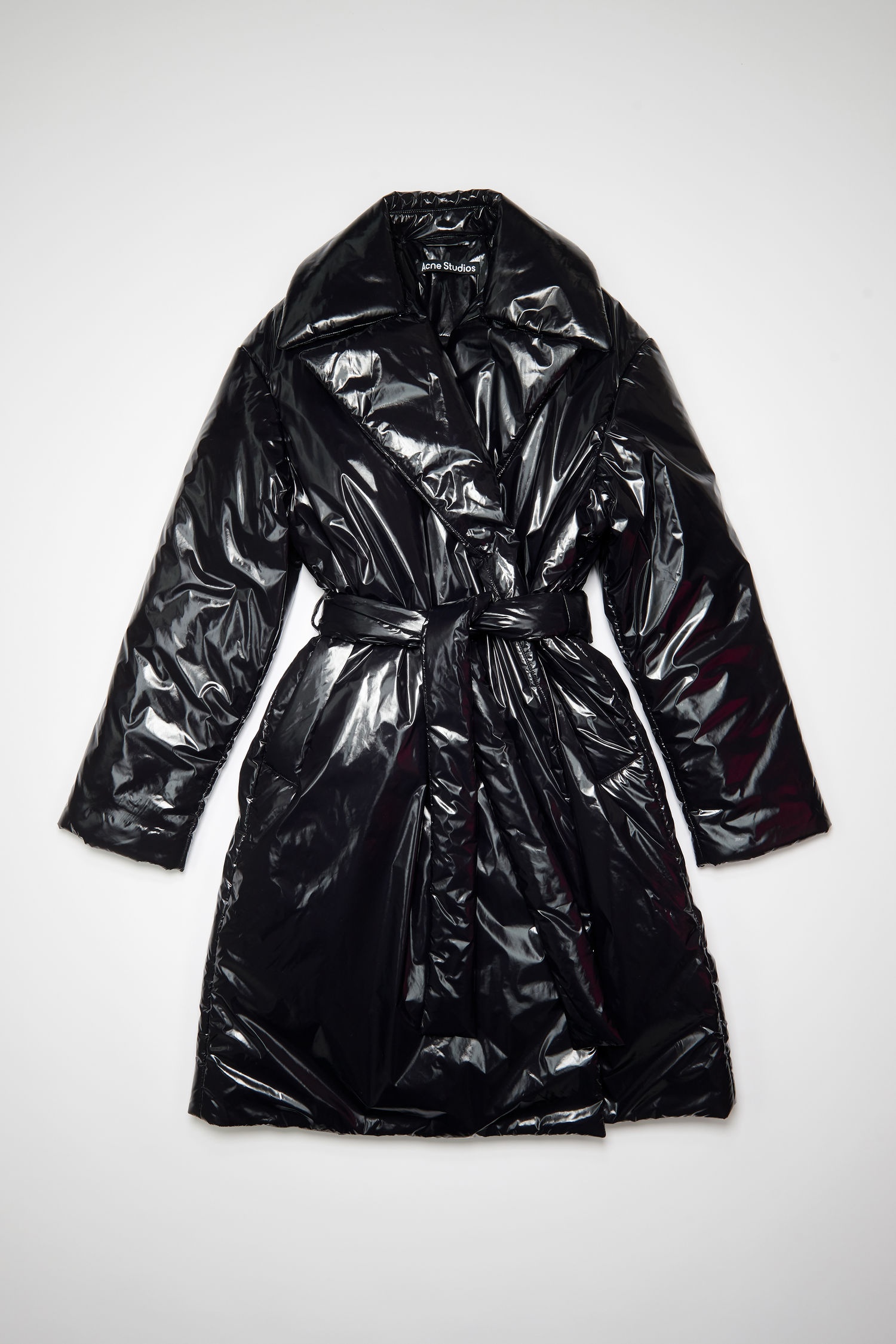 Padded face coat - Black - 4