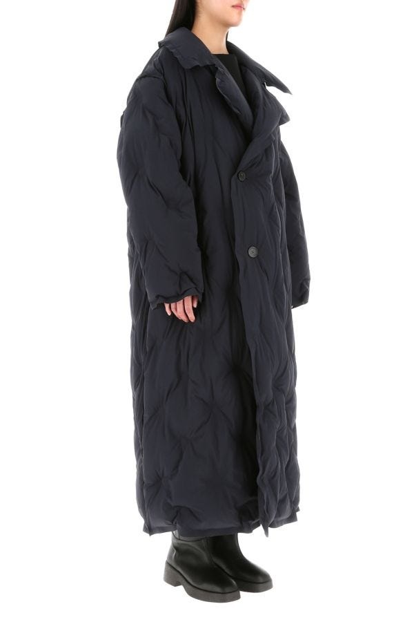 Maison Margiela Woman Navy Blue Nylon Padded Jacket - 3