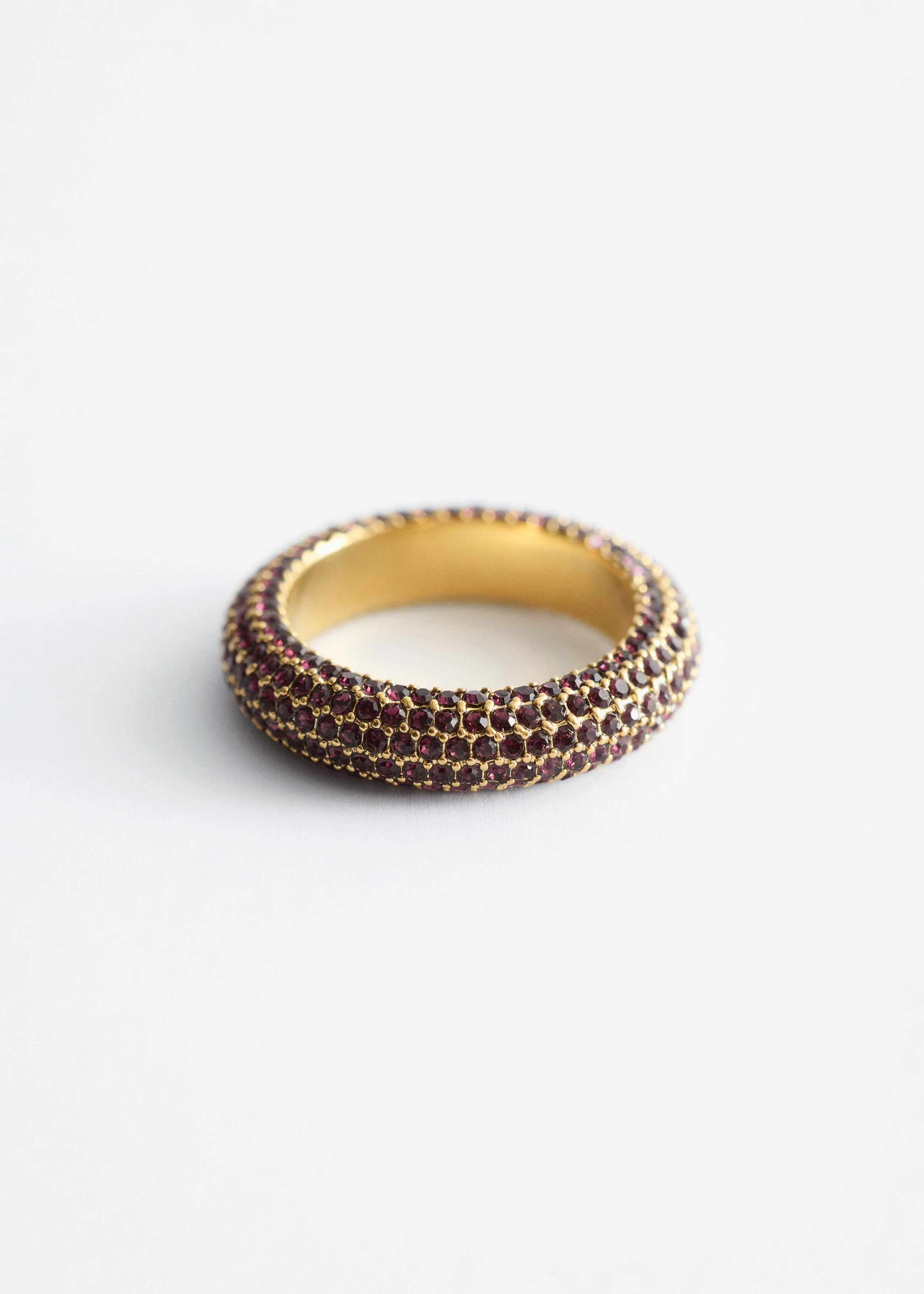 Chunky Rhinestone Ring - 1
