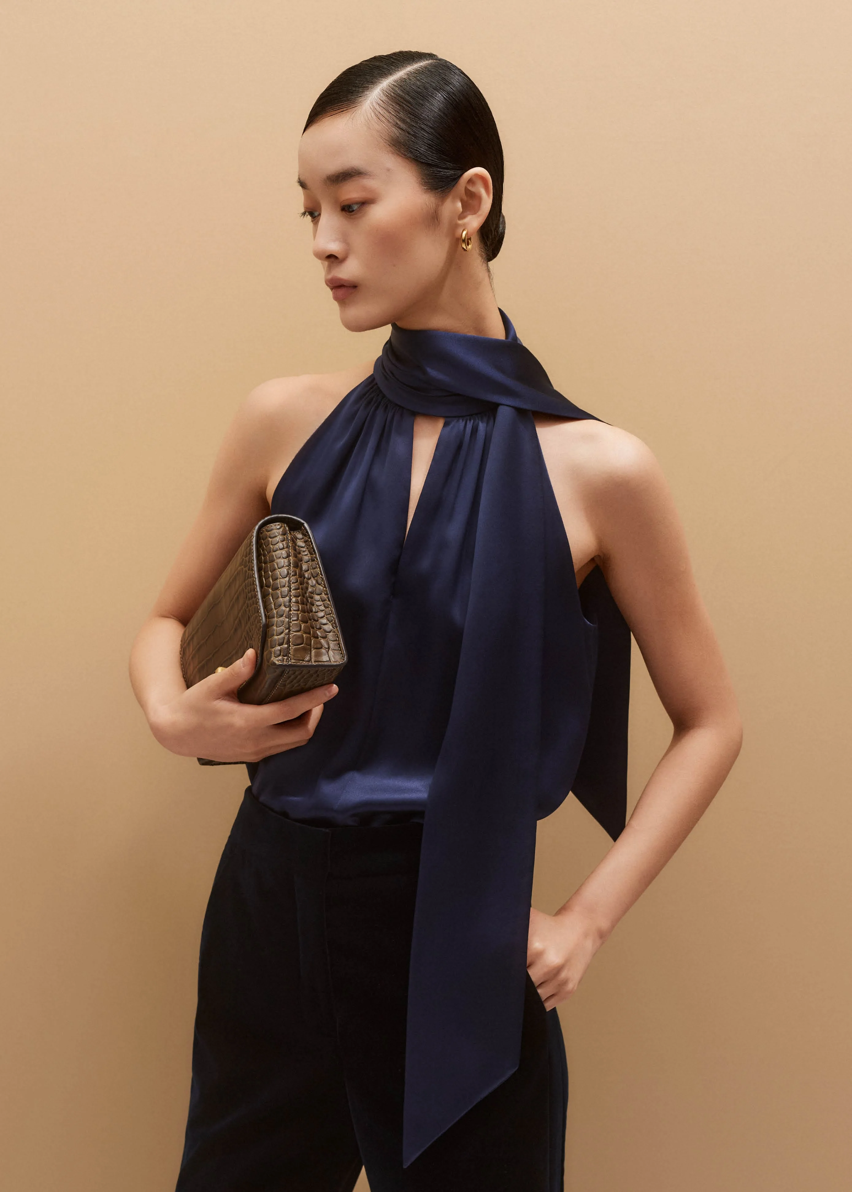 Halterneck Top + Tie - 1