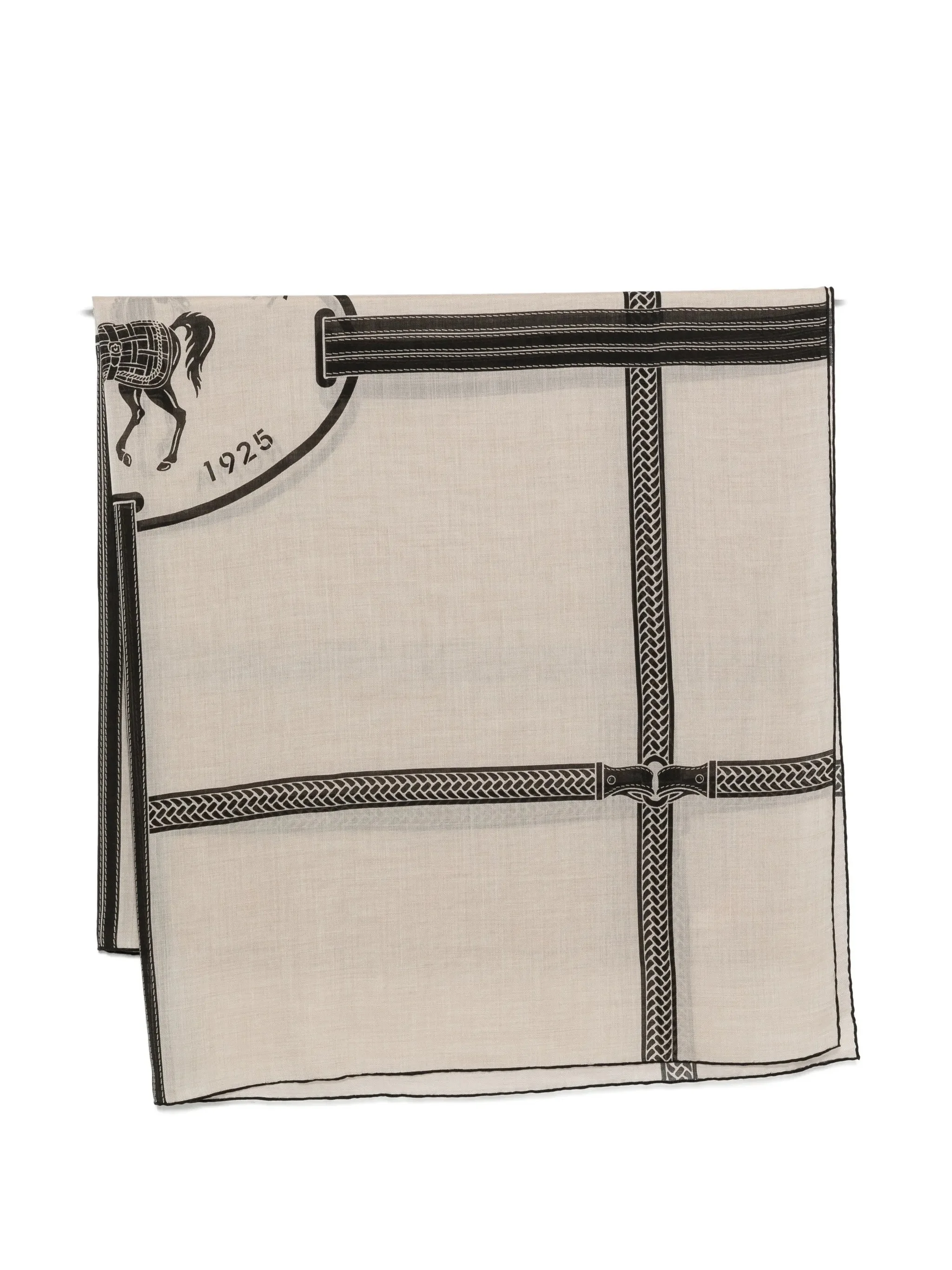 Fendi Equestrian-print Scarf - 1