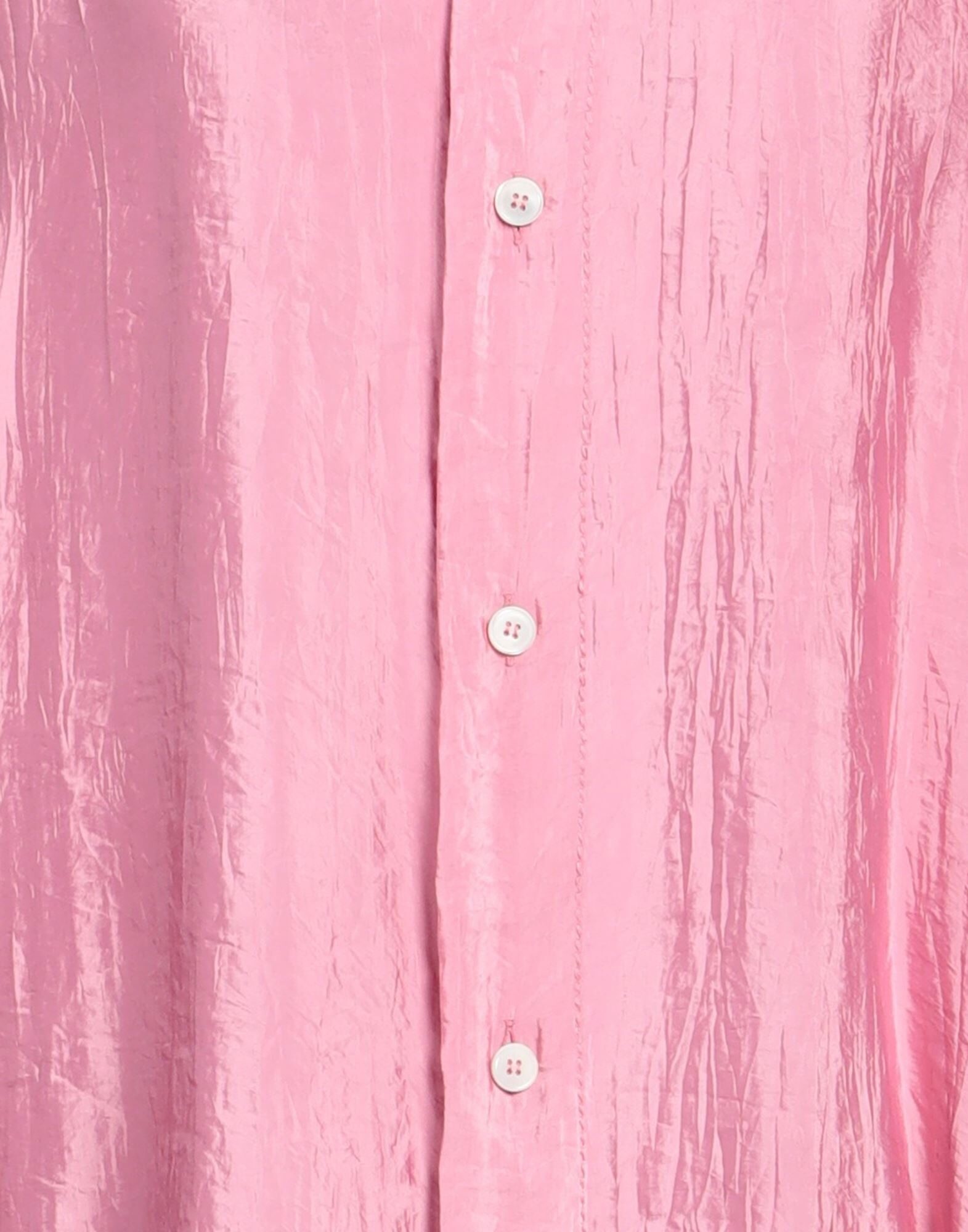 Pink Women's Solid Color Shirts & Blouses - 4