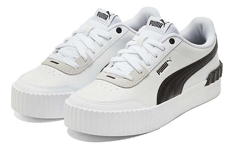 (WMNS) PUMA Carina Lift Shoes Black/White/Grey 373031-16 - 3