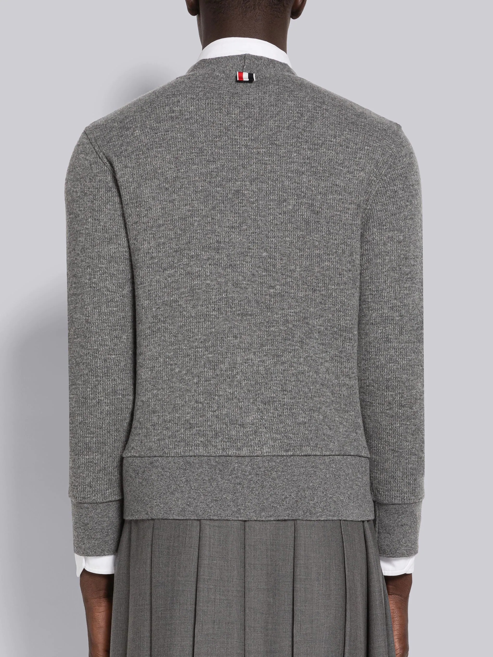 Cashmere Waffle Cardigan - 3