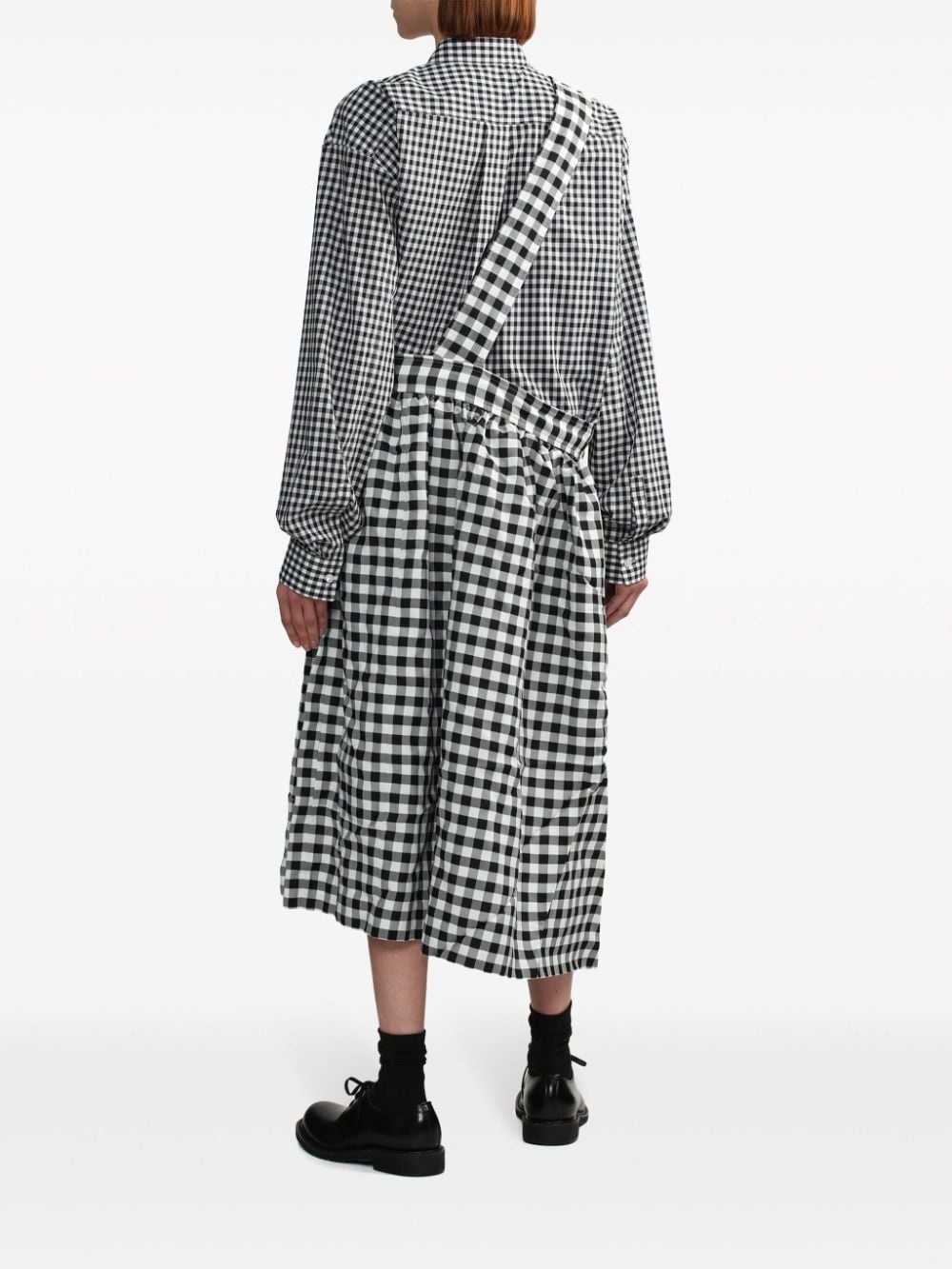 gingham-print midi skirt - 4