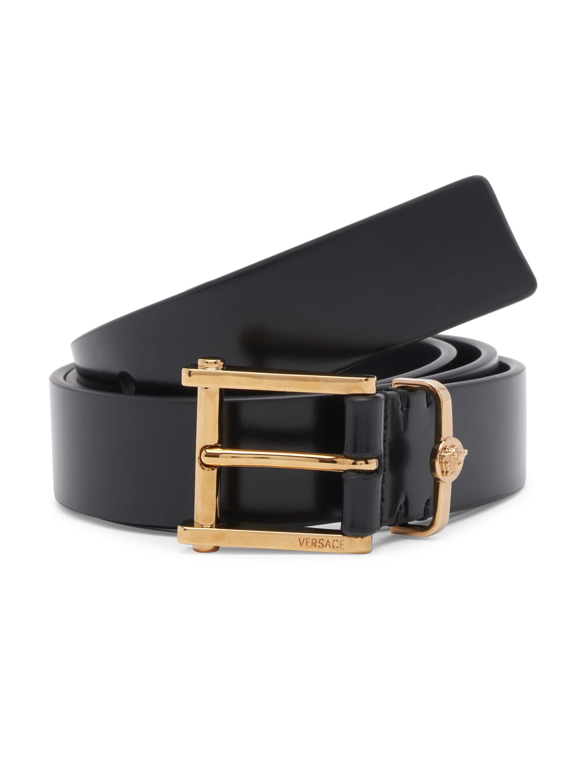Men's Medusa Buckle Belt - Nero Oro - 1