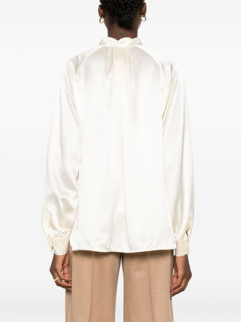 tie-fastening silk blouse 4
