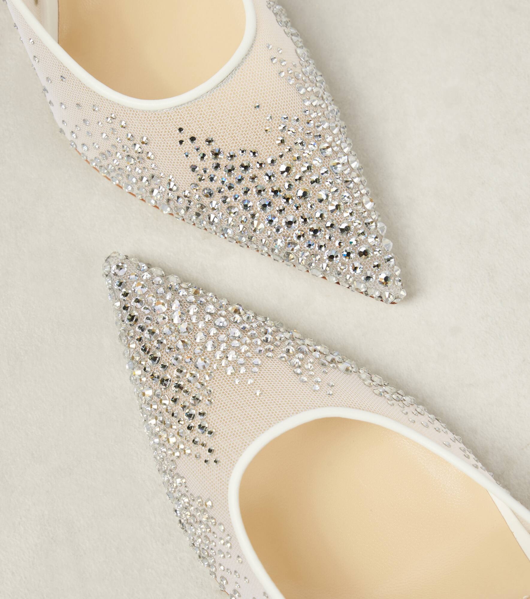 Love 85 crystal-embellished mesh pumps - 6