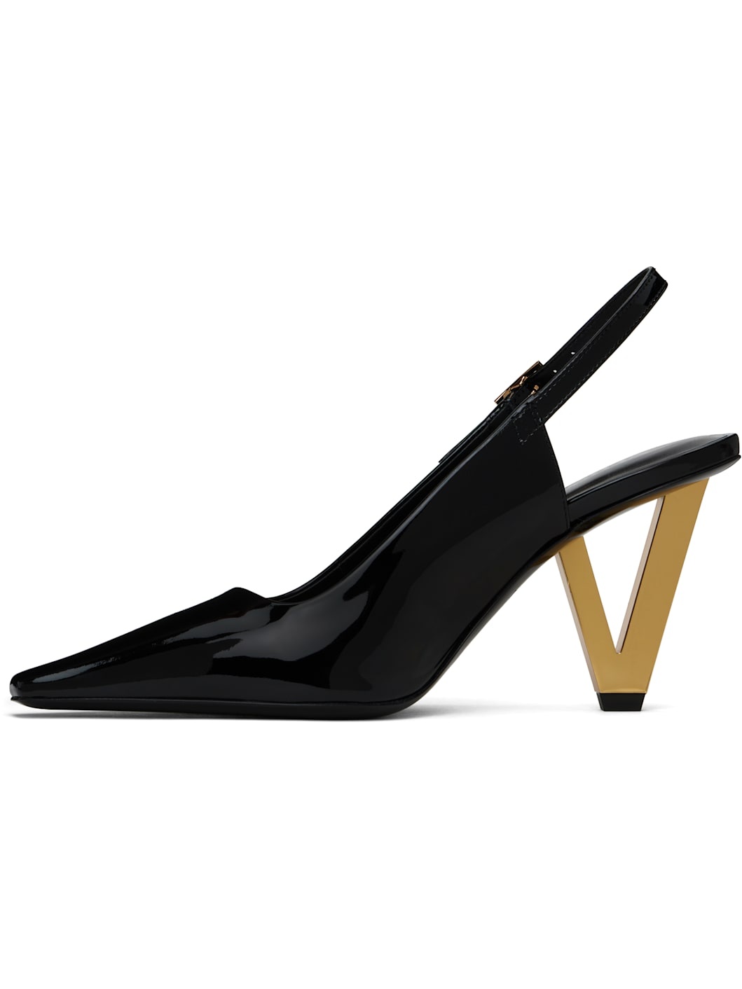 Black V2025 Patent Slingback 85 mm Heels - 3
